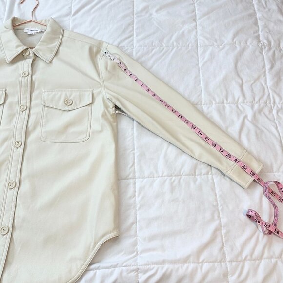 Good American | Better Than Leather Faux Leather Shacket - Picture 6 of 6